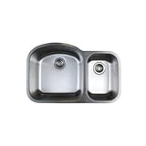 Blanco BL441022 Stellar 1.6 Bowl Undermount Sink, Refined Brushed