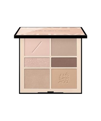 [JUNG SAEM MOOL 公式]Artist Eye Palette SOFT NUDE ジョンセンムル アーティストアイパレット ソフトヌード/アイシャドウ ブラウン ラメ グリッター マット パールの商品画像（Amazon）