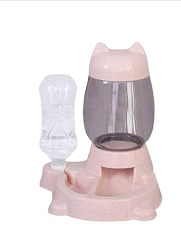Automatischer Futter- und Wasserspender für Haustiere, kleine und mittlere Größe (Rosa) Geschenkidee