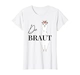 Damen Braut Bride to be Lama Alpaka Alpaca Verlobung Braut JGA T-Shirt