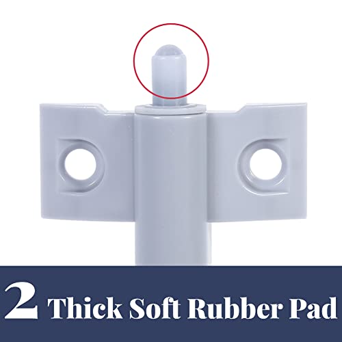 Yosoo Set of 20 Soft Close Hinges for Doors Cabinets and Drawers, Grey - Image 3