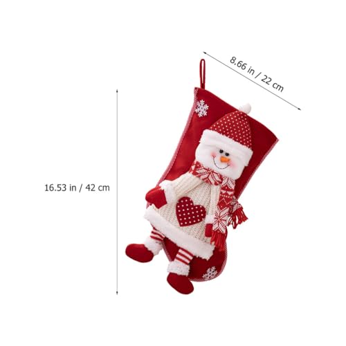 BESTOYARD 2 Peças Meias De Natal Personalizadas Meias De Natal Com Boneco De Neve De Noel Padrão De