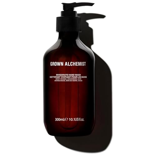 Grown Alchemist Invigorate Luxury Hand Wash - Orange, Cedarwood, Sage, Organic Hand Soap - Natural Vegan Bioactive Botanicals for Sensitive Skin, Moisturising, Hydrating - Liquid Gel Handwash