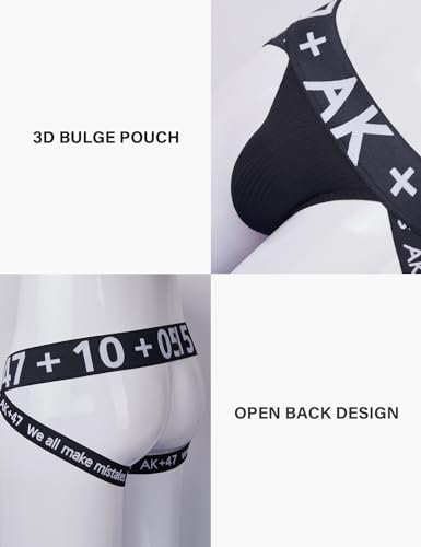 Arjen Kroos Men's Jock strap Athletic Supporter Sexy Cotton Breathable Underwear 3 Pack4