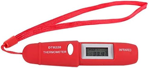 FathiTi IR Infrared Thermometer Temperature Knit Pen, Non-Contact Digital LCD Display Laser Thermometer -58~428 (-50 ~ 220),Black