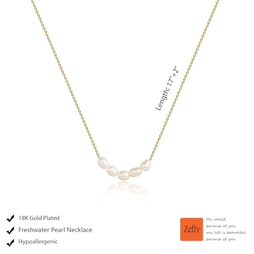 Image of Zeffy Pearl Necklace 4MM /6MM /8MM Dainty Round Imitation Pearl Choker Necklace Wedding Pearl Necklace Delicate Jewelry for Women Simple Bridesmaid Jewelry Gifts