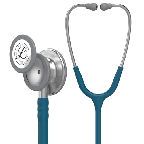 3M Littmann Fonendoscopio para monitorización Classic III, tubo azul Caribe, 68,5 cm, 5623