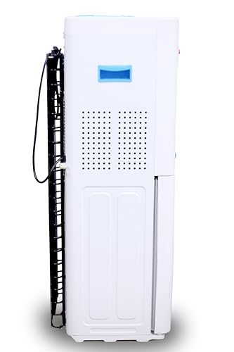 Image of Usha Aquagenie Cooling Cabinet Water Dispenser for 20 Litre Bottle with Refrigerator Hot and Cold Automatic, White
