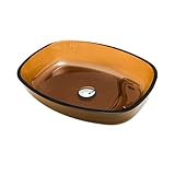 Fácil de instalar: El Lavabo De Vidrio se conecta fácilmente a sistemas de grifos estándar. No se requieren ajustes adicionales. Nota: Grifo no incluido.