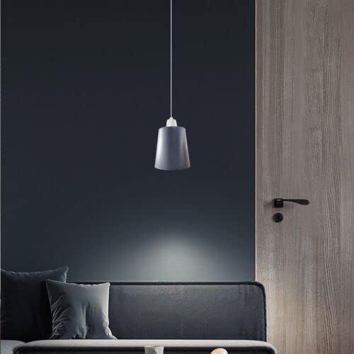 Pantalla De Luz Colgante Retro De Metal - 12cm Diámetro, Para Bombillas E27, Fácil Ajuste, Decoración Industrial Para Cocina O Sala