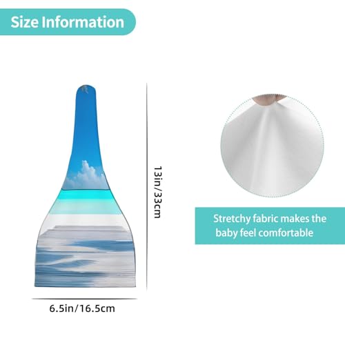 Newborn Baby Hat, Maldives Holidays Print Soft Top Knot Beanie Cap, Cute Baby Headwear for 0-6 Months Black4