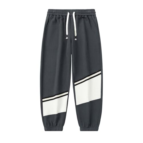 Pantalons de sport slim fit homme avec cordon de serrage en lin
