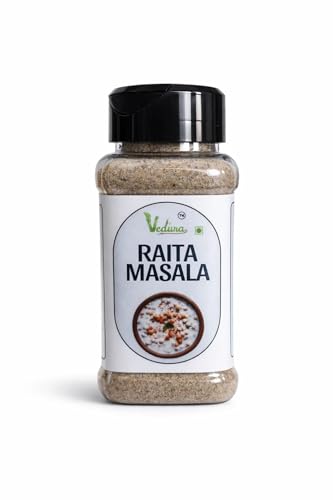 Vedura Raita Masala 135g | Authentic Indian Yogurt Spice Mix for Raita, Chaas, Buttermilk & Fruit Chaat | Tangy and Refreshing Seasoning Blend Made with Traditional Spices | Vegetarian