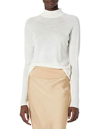 Image of Vince, Women's, Seamless Funnel Neck Pullover, Off White, Large