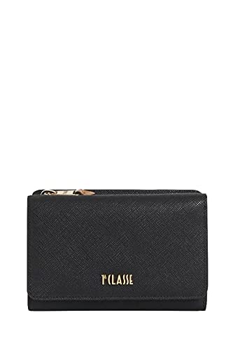 Alviero Martini Portafoglio Art City Bifolder en Cuir Noir PF30