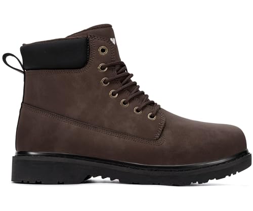Image of LARNMERN Soft Toe Work Boots Men Waterproof Non Slip Lightweight Shoes | 6 Inch Leather Comfortable Durable Insulated Construction Hiking Tactical Motorcycle Chukka Dress Botas