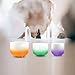 7-11 Inch Set of 3 Gradient Design Quartz Crystal Singing Bowl Chakra Set with Free Carrying Case and Suede Sticker & O-ring