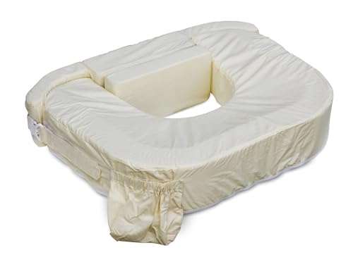 My Brest Friend 0049 Baby Wild - Cojín de Lactancia Americano para Gemelos, algodón orgánico, Color: Vainilla