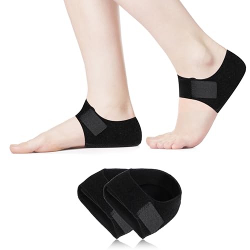 Sibba Gel Fersenpolster Fersenschutz für Plantarfasziitis Fersenschoner Bandage fersenschutz Fersensocken Ferse Socken Heel Protector Ferse Gel Fersensporn Einlagen Absatzschoner für Damen Herren