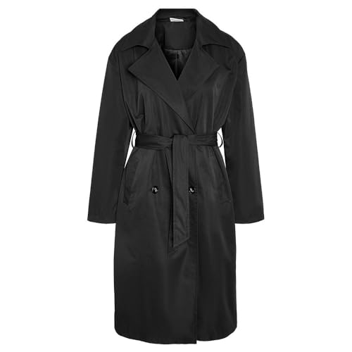 Trench Noos Femme Noisy May Nmmanya L/S manteau long fluide coupe-vent chic