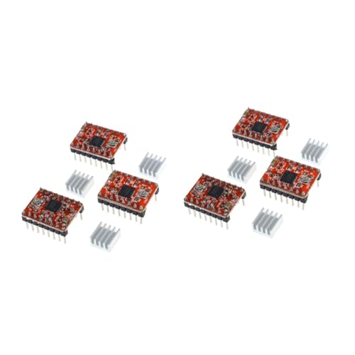 iplusmile 2sets A4988 Motor Driver Heat Sink for 3d Printer Full-step Resolution 3pcs*2