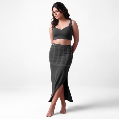 Image of dermawear Women Blended Fabric Saree Shapewear Petticoat (SS-406)