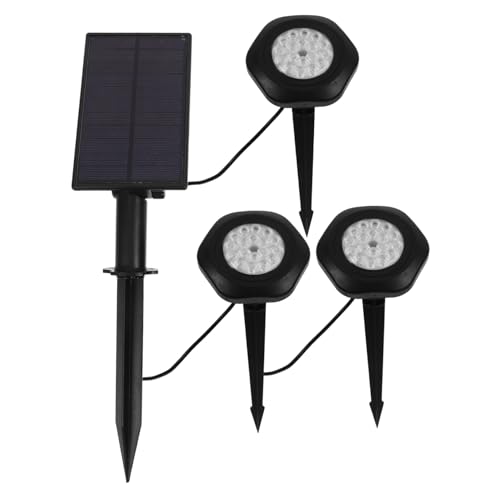GARIOUANS Lámparas de Jardín Sumergibles Rgb Solar de Focos LED Resistente al Agua Iluminación Multifuncional para Patio Piscina y Estanques Energía Solar Ecológica
