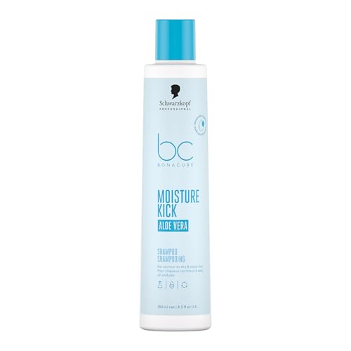 Image of Schwarzkopf Professional Bonacure Moisture Kick Shampoo For Normal To Dry Hair Vegan Care Complex Glycerol Cell Equalizer Technology Moisturised Hair Feel Prevent Dehydration Silicone Free 250 ml