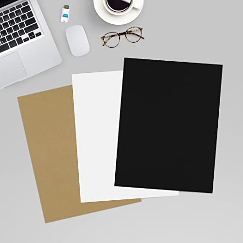 Luxpaper 8.5" X 11" Cardstock | Letter Size | Midnight Black | 100Lb. Cover (183Lb. Text) | 50 Qty #TOP5