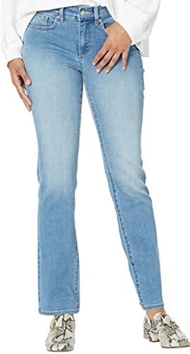 NYDJ Womens Marilyn Slim Mid-Rise Straight Leg Jeans