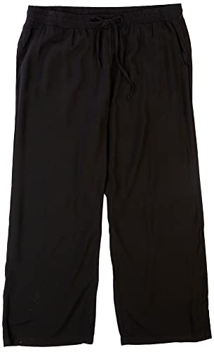 Royalty by YMI Misses Royalty for Me Women's Plus Size High Rise Drawstring Straight Pants, Black