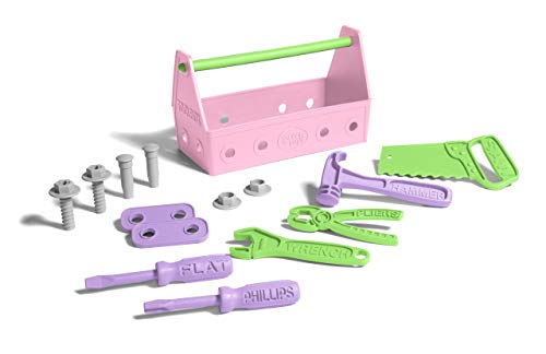 Jeu de bricolage rose avec le Green Toys Tool Set-Pink à la maison ou au jardin