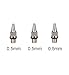 HUBEST 10PCS Airbrush Spare Parts, 0.5mm Needle, Nozzle and Needle Protector for Airbrush, The Professional Replacement Kits for HUBEST Airbrush Gun
