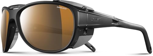 Julbo Explorer 2.0 Mountain Sunglasses - Black Matte/Black Frame - Brown Lens (REACTIV 2-4 Polarized)