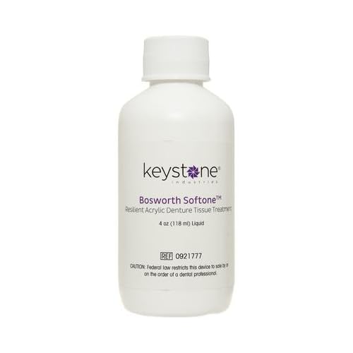 Keystone 0921777 Bosworth Softone Soft Tissue Conditioner Dental Liquid 4 oz