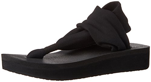 Sanuk Yoga Sling Wedge Black 8 B (M)