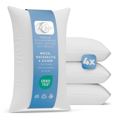 Coussin intérieur 40 x 60 cm Moon lot de 4 pour canapé