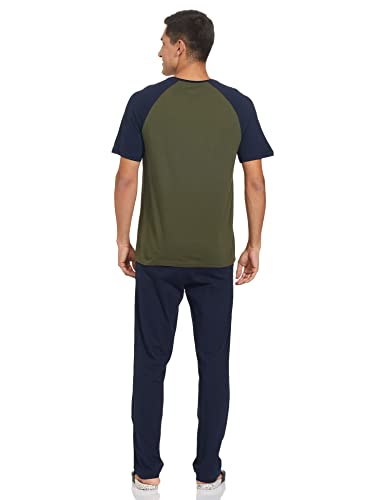 Image of Marks & Spencer Men's Cotton Solid Pajama Set