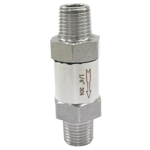 Clapet anti-retour 1/4" acier inoxydable 304 hydraulique