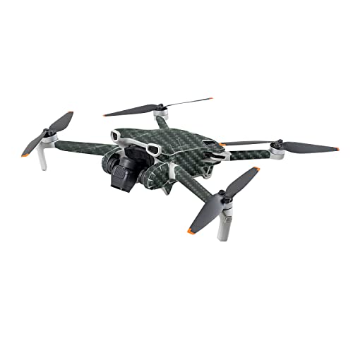 Image of MightySkins Carbon Fiber Skin Compatible with DJI Mini 3 - Green Marble | Protective, Durable Textured Carbon Fiber Finish | Easy to Apply | Made in The USA