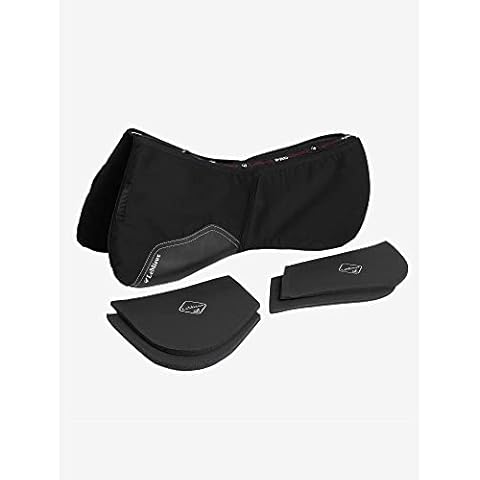 LeMieux ProSorb Half Saddle Pad - English Saddle Pads for Horses - Equestrian Riding Equipment and Accessories (Black - Large) Cover