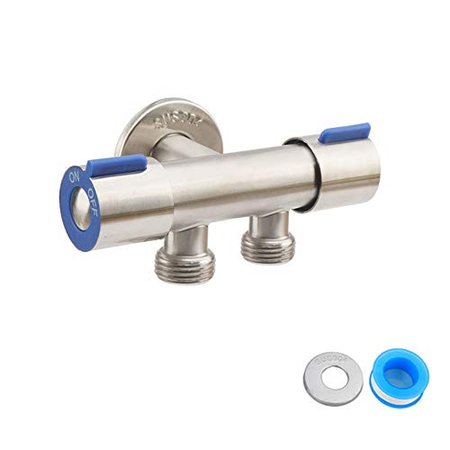 2 Wege Gartens Ch Lauch Wasserhahn Mit Absperr Ventil Waschmaschine Winkel Ventil Waschmaschine Wasserhahn Garten Wasserhahn Verschraubte Und Gewinde