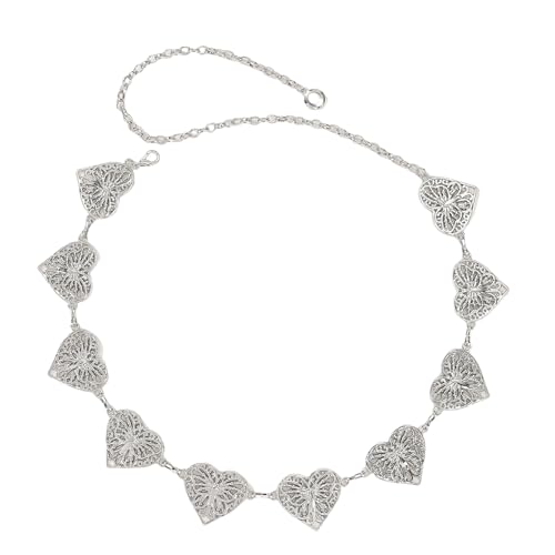 Body Chain, Stylish Waist Belt Stylish Butterfly Heart Waist Chain Belt Elaborate Chain Belly Chain for Dress Cowgirl Belt Waist Cha