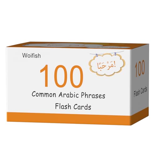 100 Essential Arabic Phrases Flash Cards for Adults - Learn Arabic Phrases for Beginners with Durable & Portable Flashcards- Arabic Flashcards Simple Phrases