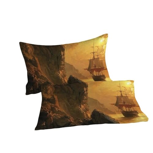 Housse de couette King 220x240cm microfibre imprimé 3D avec 2 taies d'oreiller - 7