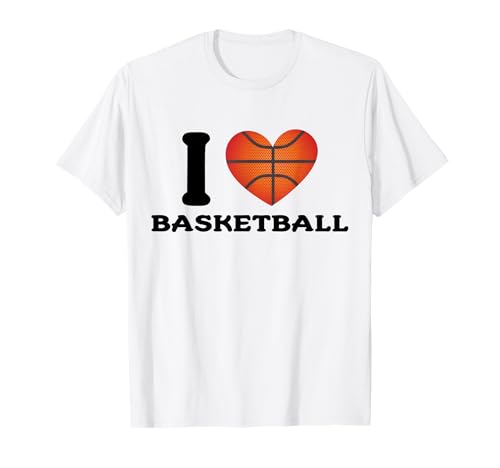 Cœur I Love Basketball T-Shirt