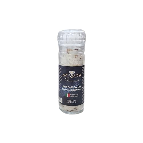 Diamante Italy Black Truffle Sauce with High 15% Black Truffle Content - Authentic Italian Gourmet Black Truffle & Mushroom Sauce - Non GMO, Vegan & Made in Italy - 90g