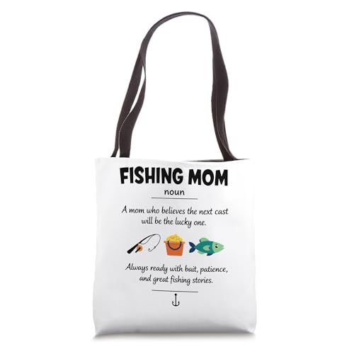 Bolso tipo tote para mamá pescadora, regalo para el Día de la Madre, para mujeres miniatura 1