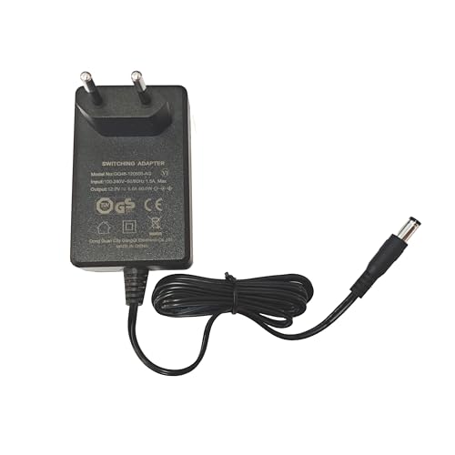 JZK Fuente de alimentación 12V 5A, Adaptador de Fuente de alimentación AC 100-240V a DC 12 Volt 5 Amp 60W Fuente de alimentación conmutada para NAS, Discos Duros externos, Tiras LED, televisores