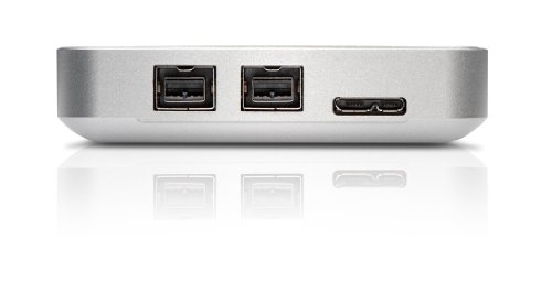 G-Technology G-DRIVE mobile 1TB Portable FireWire and USB 3.0 Drive for Time-Machine (Silver) (0G02391)